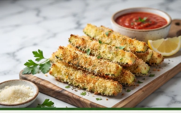 Baked Zucchini Sticks (Oven or Air Fryer)