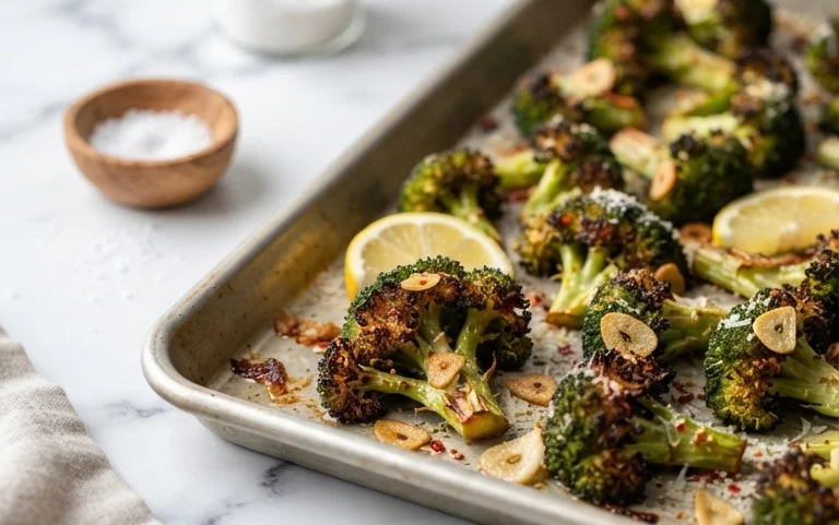Oven Roasted Broccoli (Baked Broccoli)