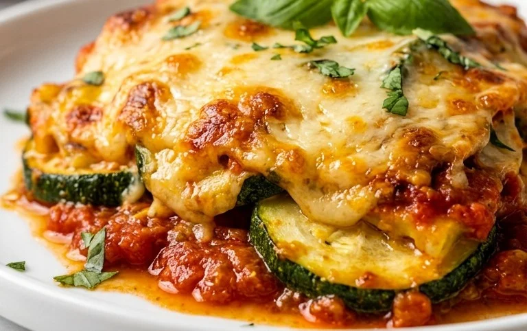 Three Cheese Zucchini Parmesan