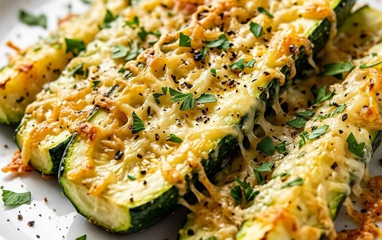Oven Roasted Parmesan Zucchini