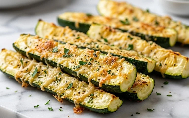 Oven Roasted Parmesan Zucchini