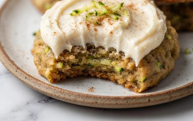 Zucchini Cookies with Cream Cheese Frosting