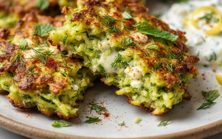 Kolokithokeftedes (Greek Zucchini Fritters)
