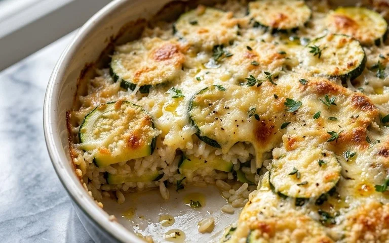 Julia Child's Zucchini and Rice Gratin (Tian de Courgettes au Riz)